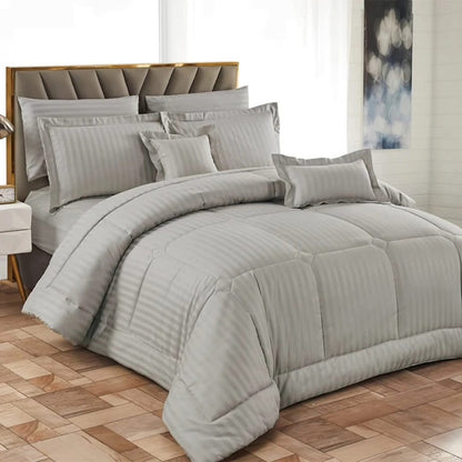 King size striped duvet set
