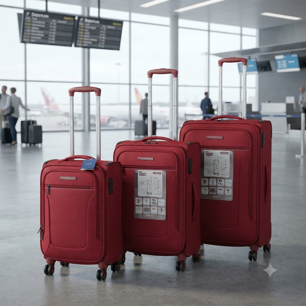 3Pcs Verage Fabric Travel Suitcases in Nairobi 