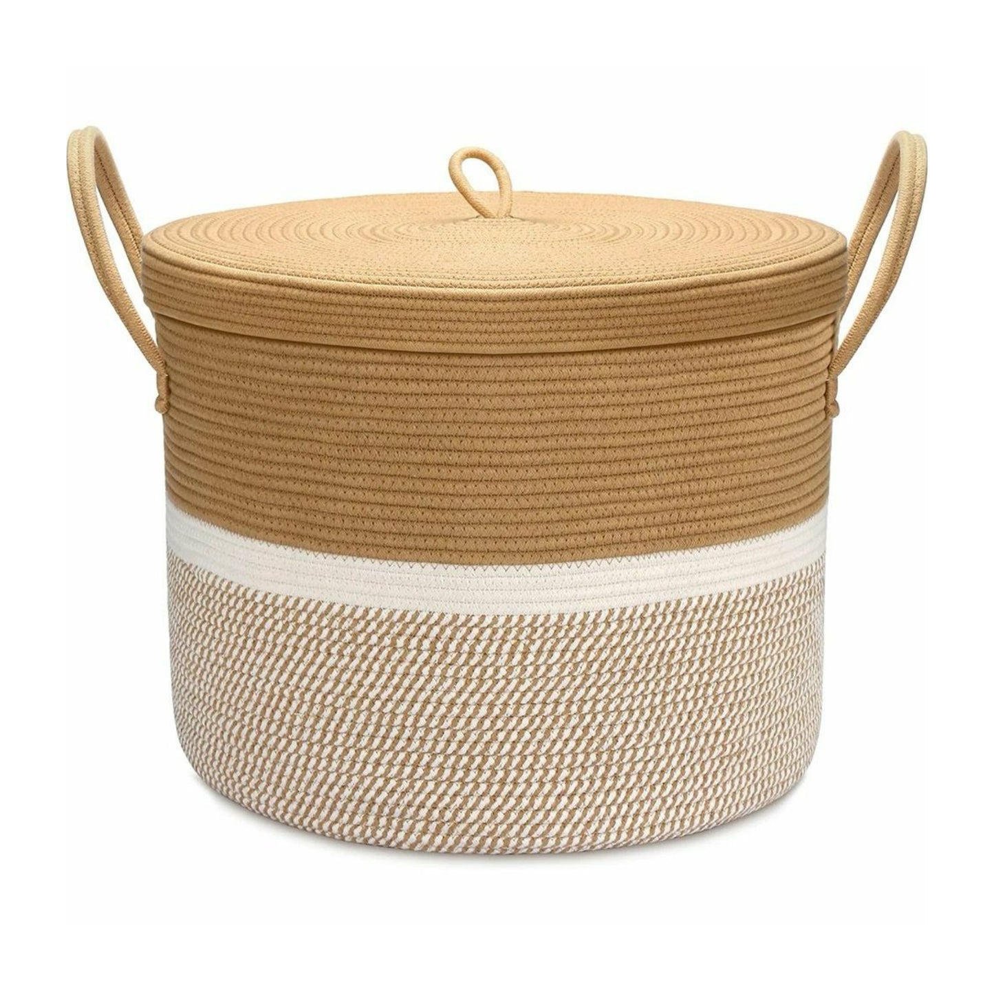 Cotton Rope Basket with Lid