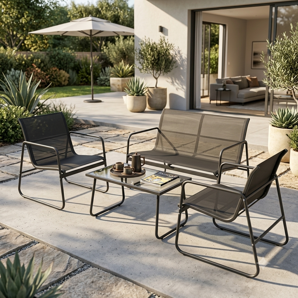 Outdoor Steel Lounge Furniture Set in Nairobi Kenya 