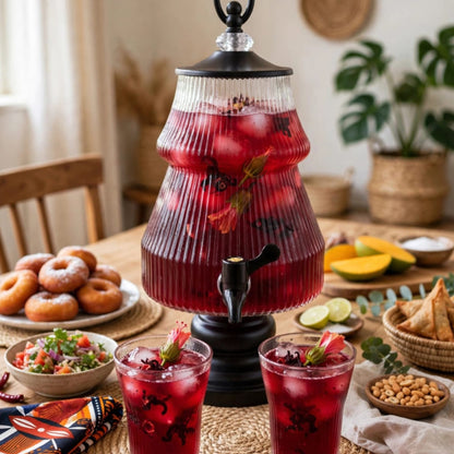 7pcs Glass dispenser set 