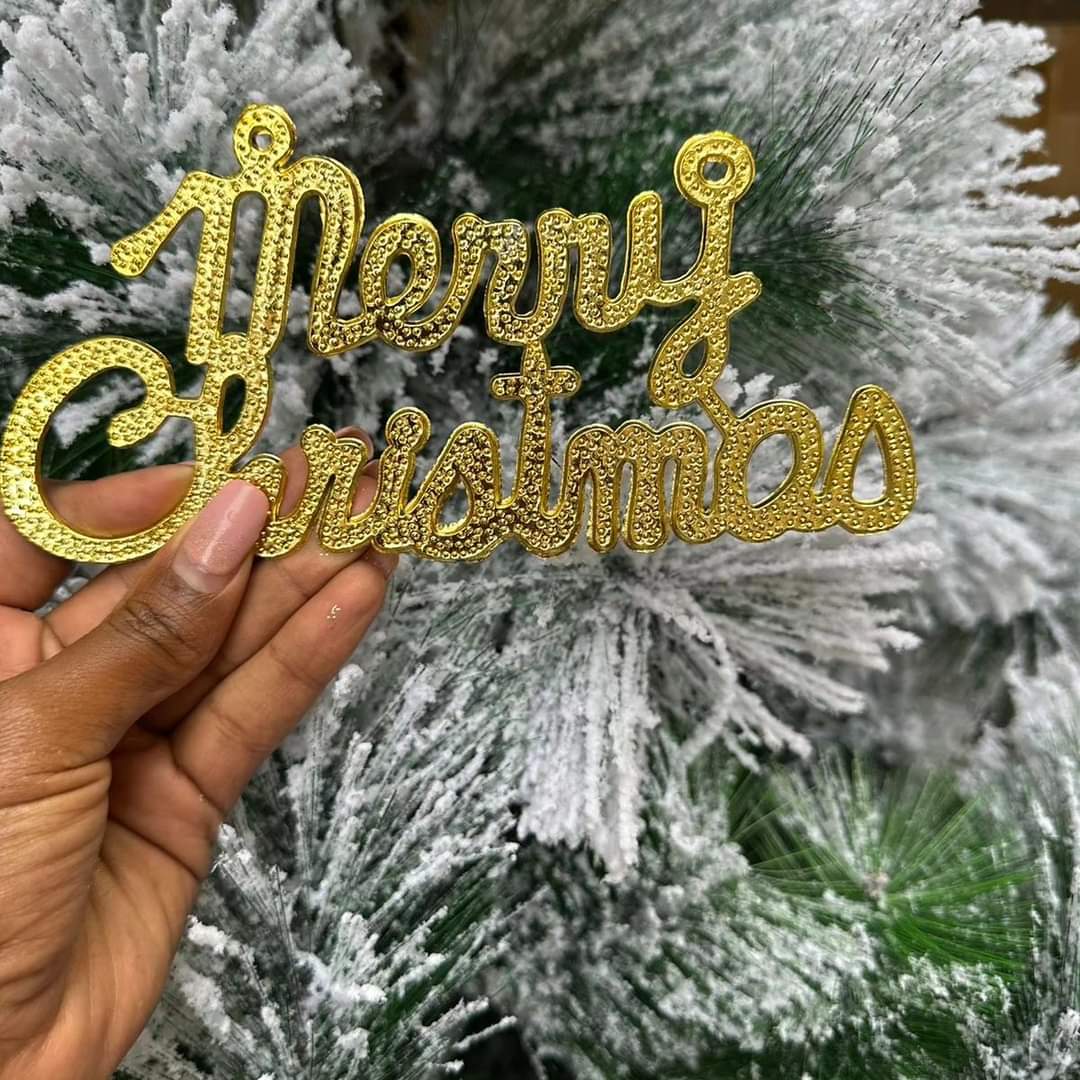 Gold Merry Christmas Banner Christmas Decorations in Nairobi 