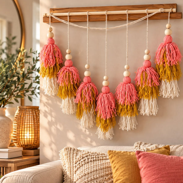 Handmade Tassel Wall Hanging