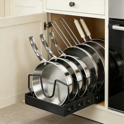 Heavy-Duty Pull-Out Pot and Pan Organizer