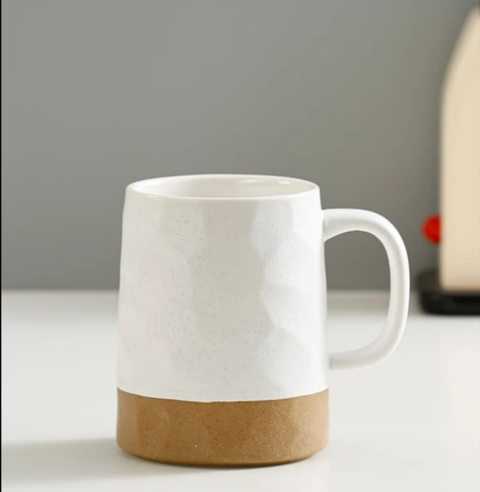 6Pc matte ceramic coffee mugs