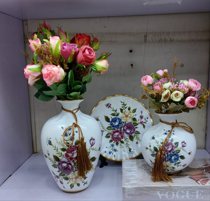 3Pcs European Ceramic Flower Vase