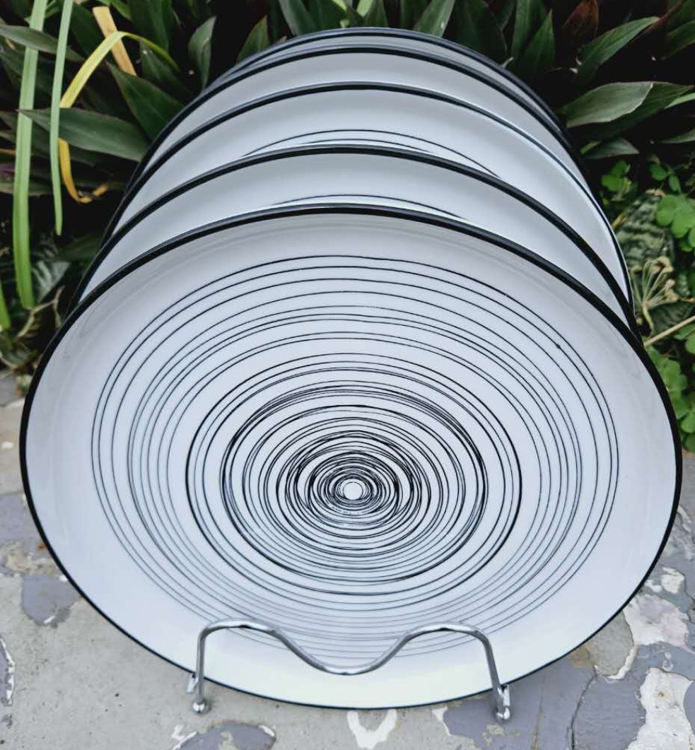 6pc ceramic plates