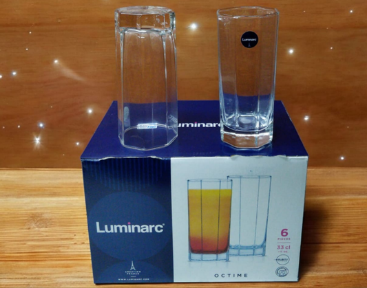 6pc Luminarc Octime Glass