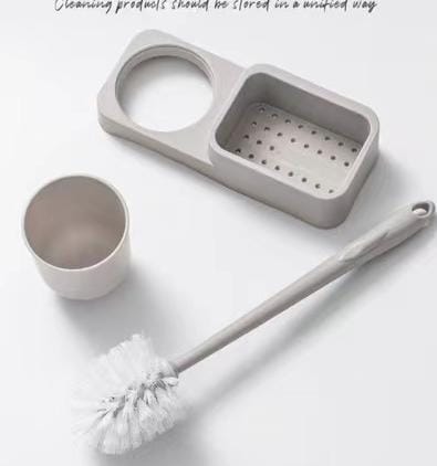 Toilet brush and holder