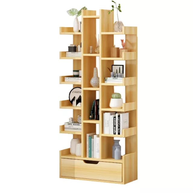 Bookshelf with Lower Drawer Case