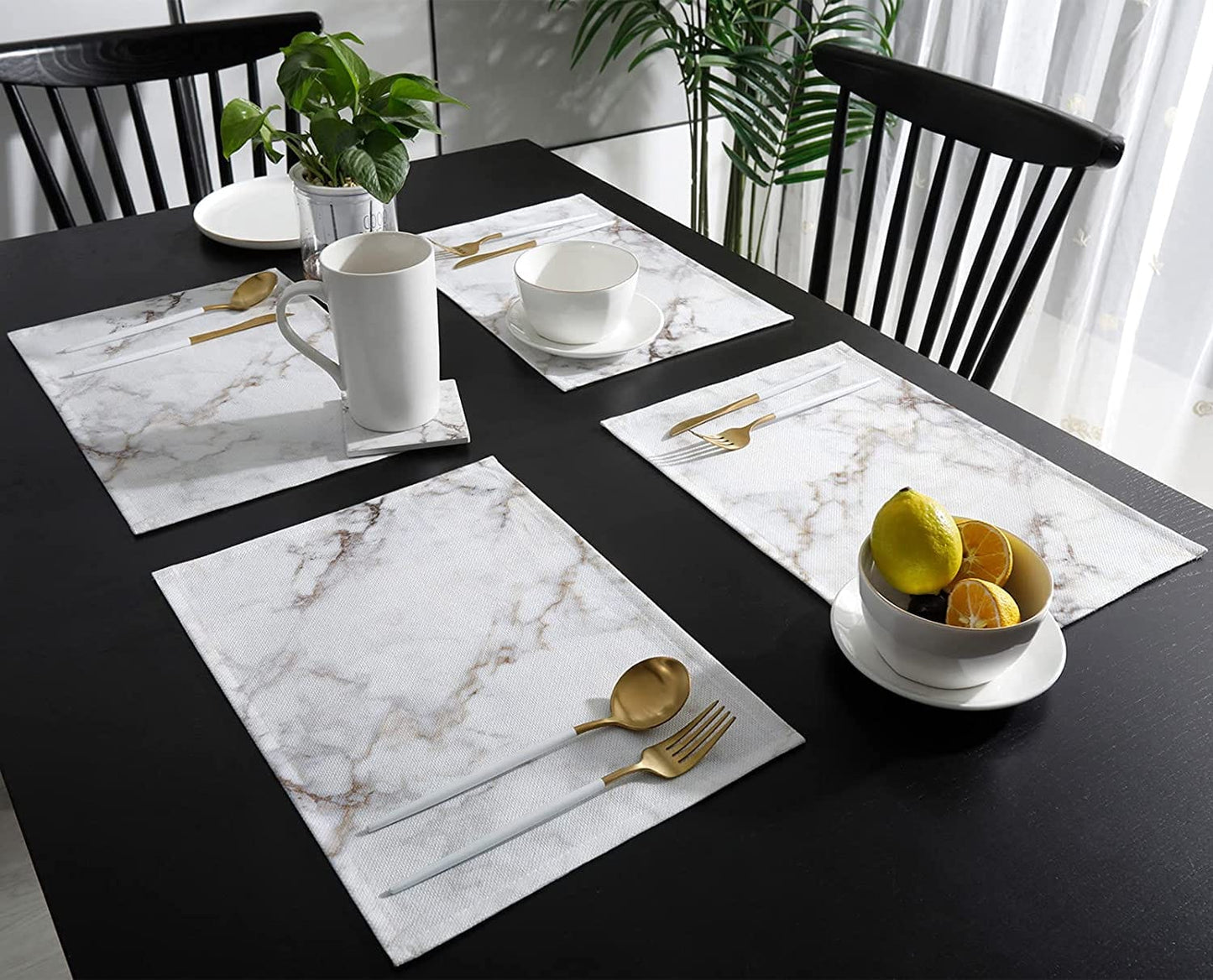 Double Sided Marble Profile Table Mats