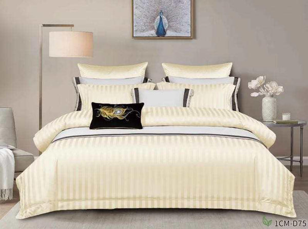 6*7 Striped Duvet Cover with a Sheet and 2 Pillow Cases