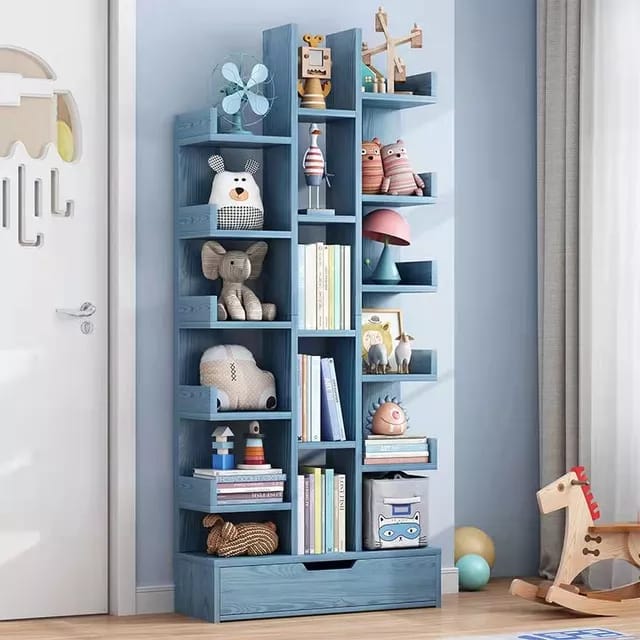 Bookshelf with Lower Drawer Case