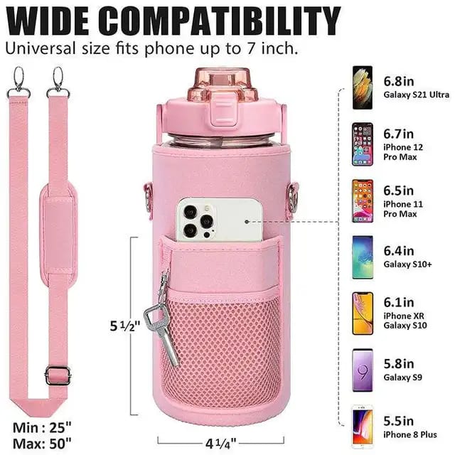 2000ml Water Bottle with Sleeve