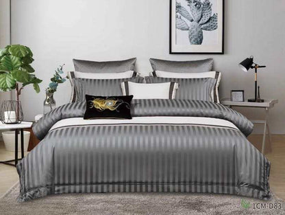 7*8 Striped Duvet covers BlackNov