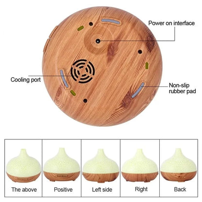 500ml Wood Aromatherapy Humidifier