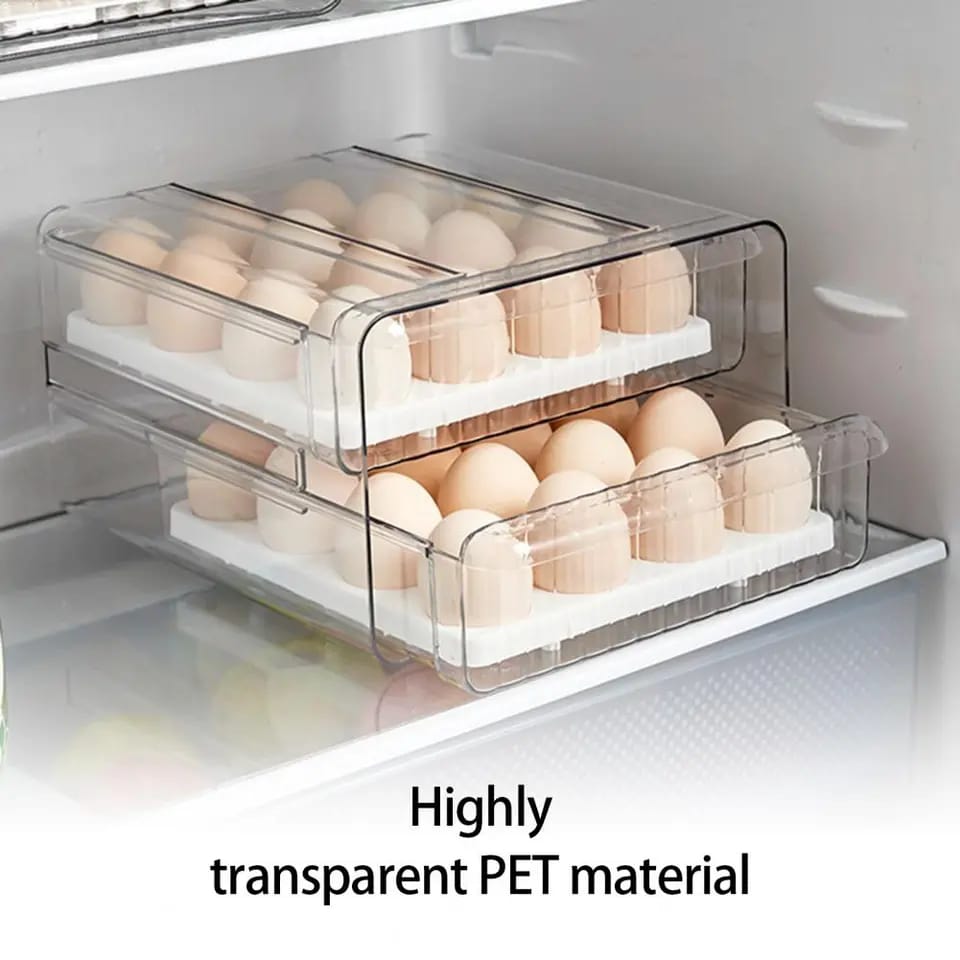 Separable Tranparent Stackable Fridge Organizer