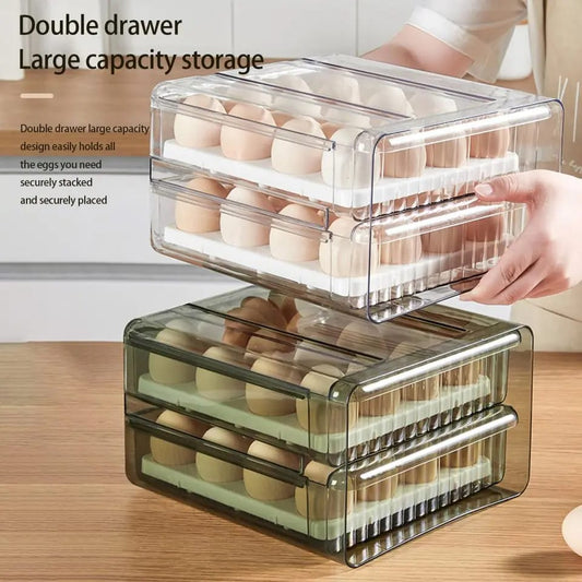 Separable Tranparent Stackable Fridge Organizer