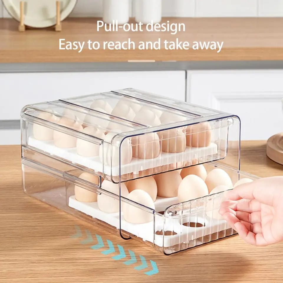 Separable Tranparent Stackable Fridge Organizer