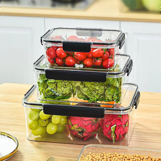 3pcs Clear Acrylic Food Storage Containers