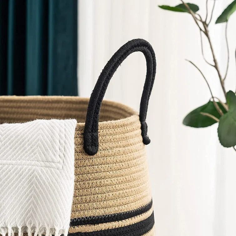 Large Woven Laundry Hamper Baskets