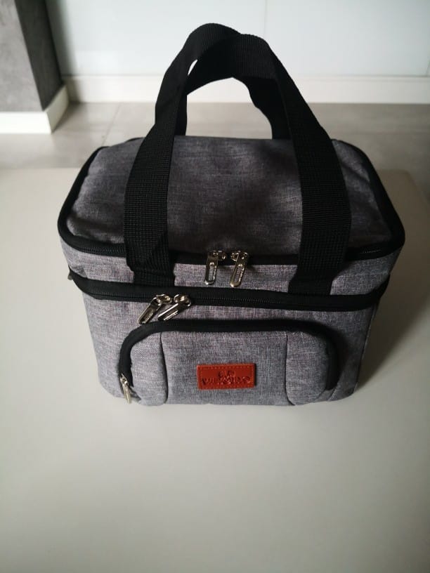 Double Layer Insulated Lunch Bag