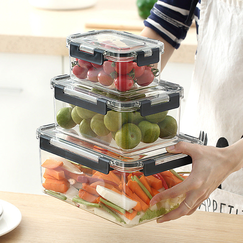 3pcs Clear Acrylic Food Storage Containers