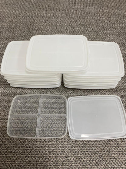 Partitioned fridge containers