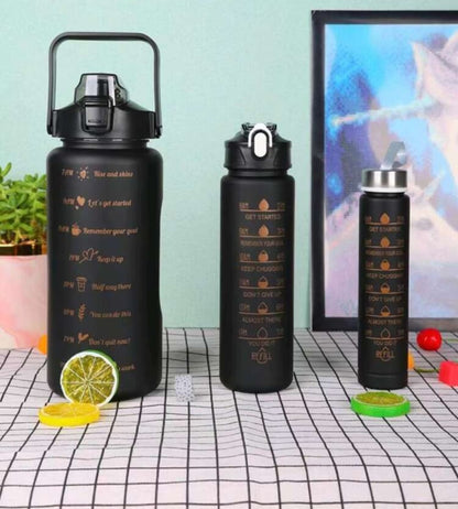 3pcs Motivational Water Bottle