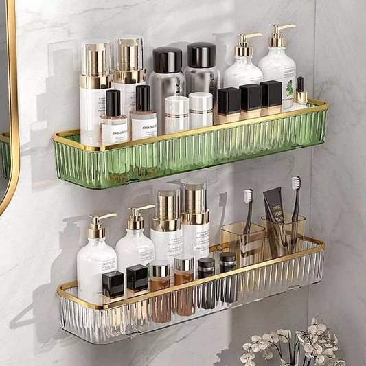 Acrylic Corner Bathroom Shelf