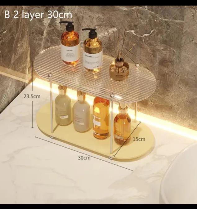 2 Layer Acrylic Bathroom Organizer