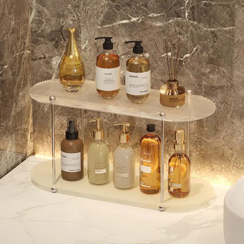 2 Layer Acrylic Bathroom Organizer