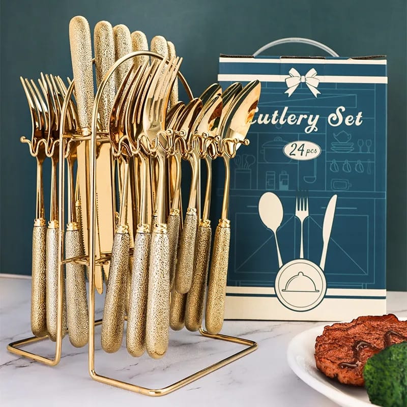 24Pcs Cutlery Set