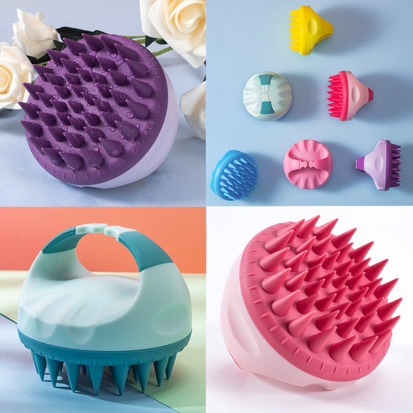 Silicone shampoo brush scalp massage pet brush