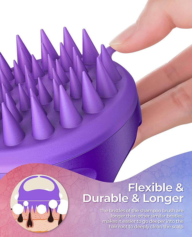 Portable Mini Silicone Handheld Shampoo Brush