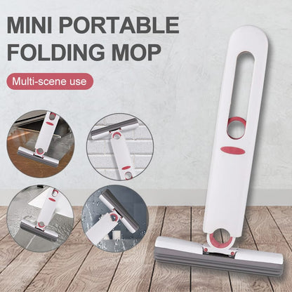 Self squeezing desk mini mop