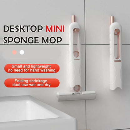 Self squeezing desk mini mop