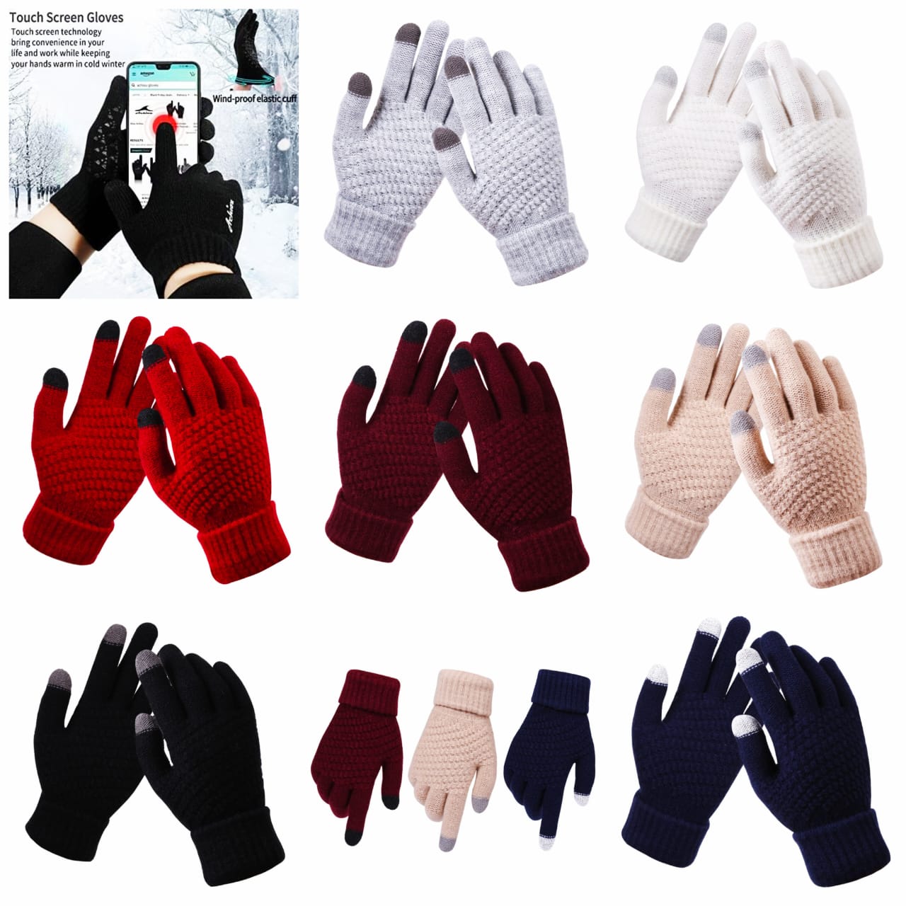 Fashion Touchscreen Gloves