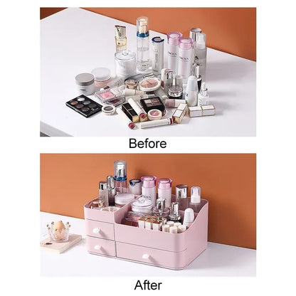 Large Capacity Plastic Make Up Organizer