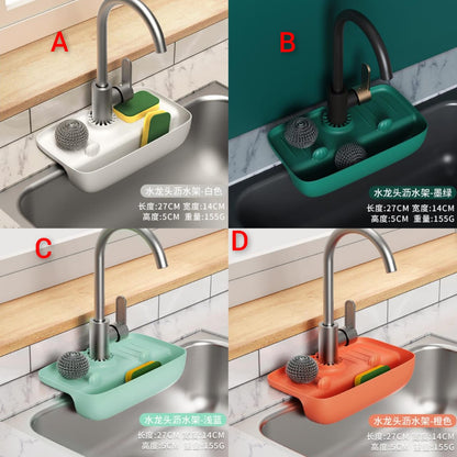 Silicon Sink Sponge Drainer Rack