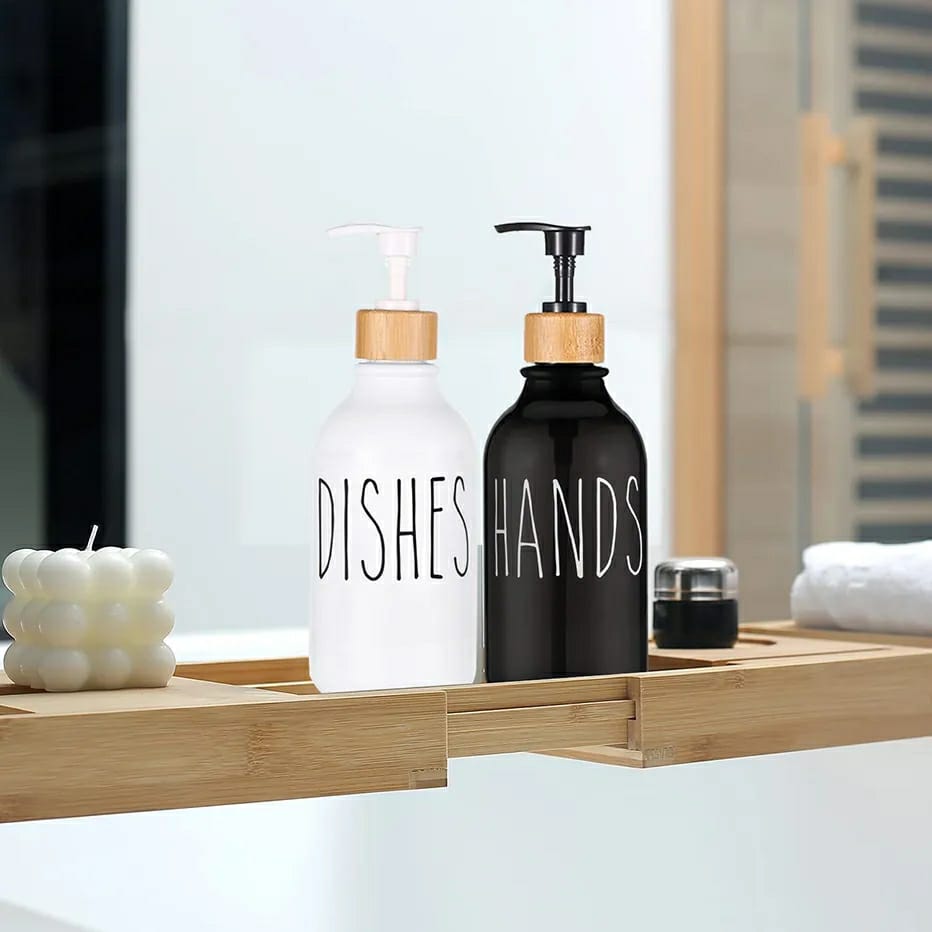 2Pcs Kitchen Sink Dish Soap Dispenser