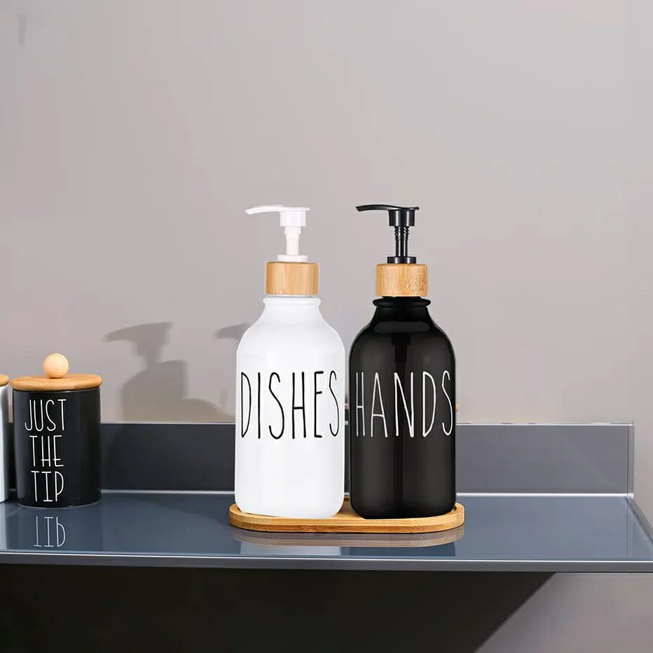 2Pcs Kitchen Sink Dish Soap Dispenser