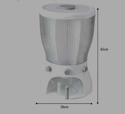 Partitioned Rotating Cereal Dispenser