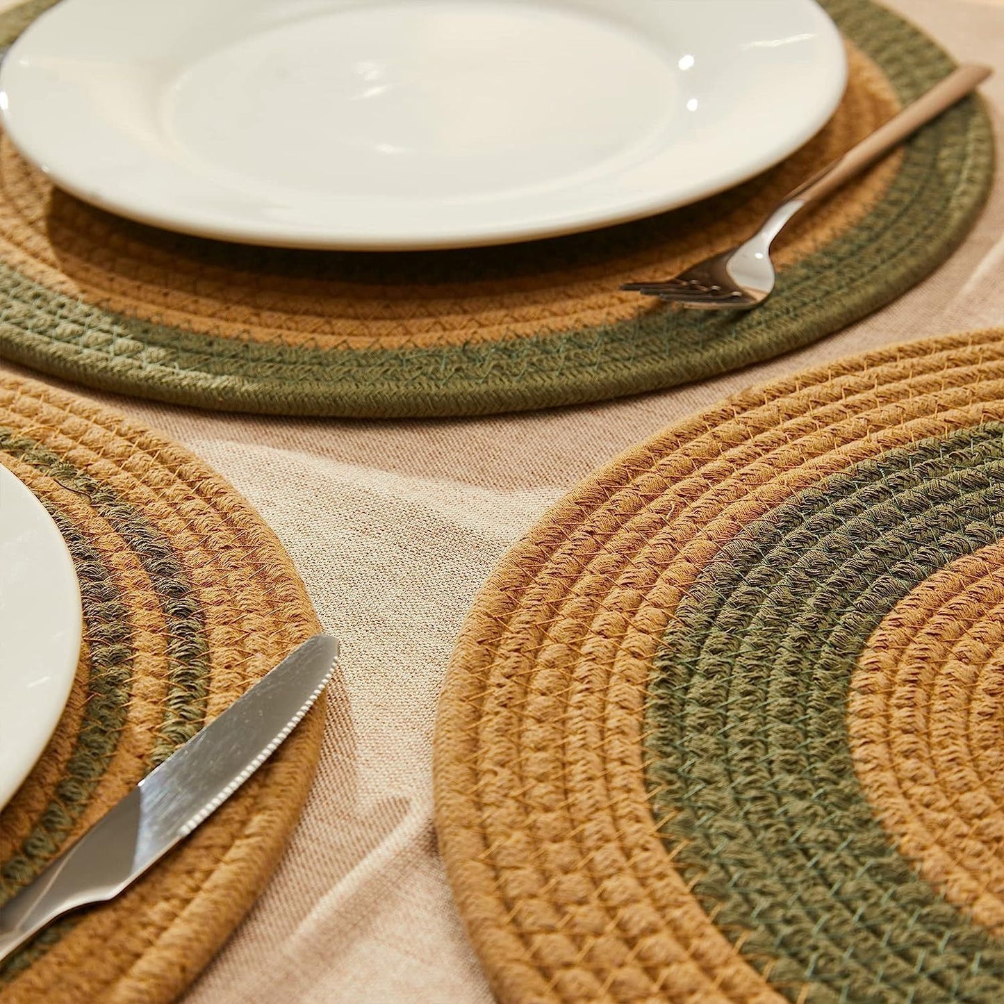 Round Woven Placemats Table Mats