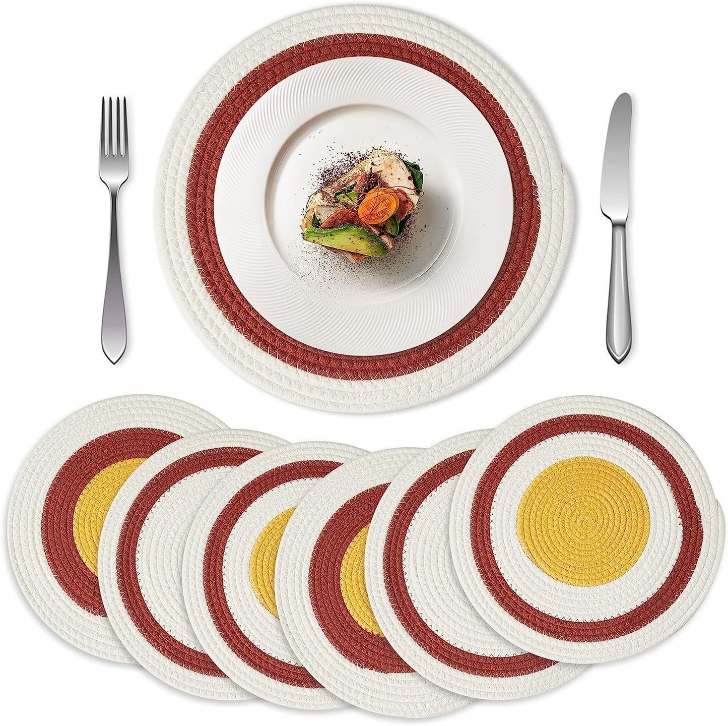 Round Woven Placemats Table Mats