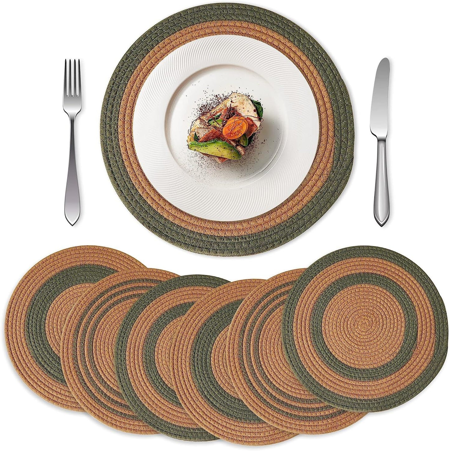 Round Woven Placemats Table Mats