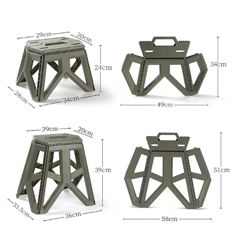 Heavy Duty Plastic Foldable Step Stool