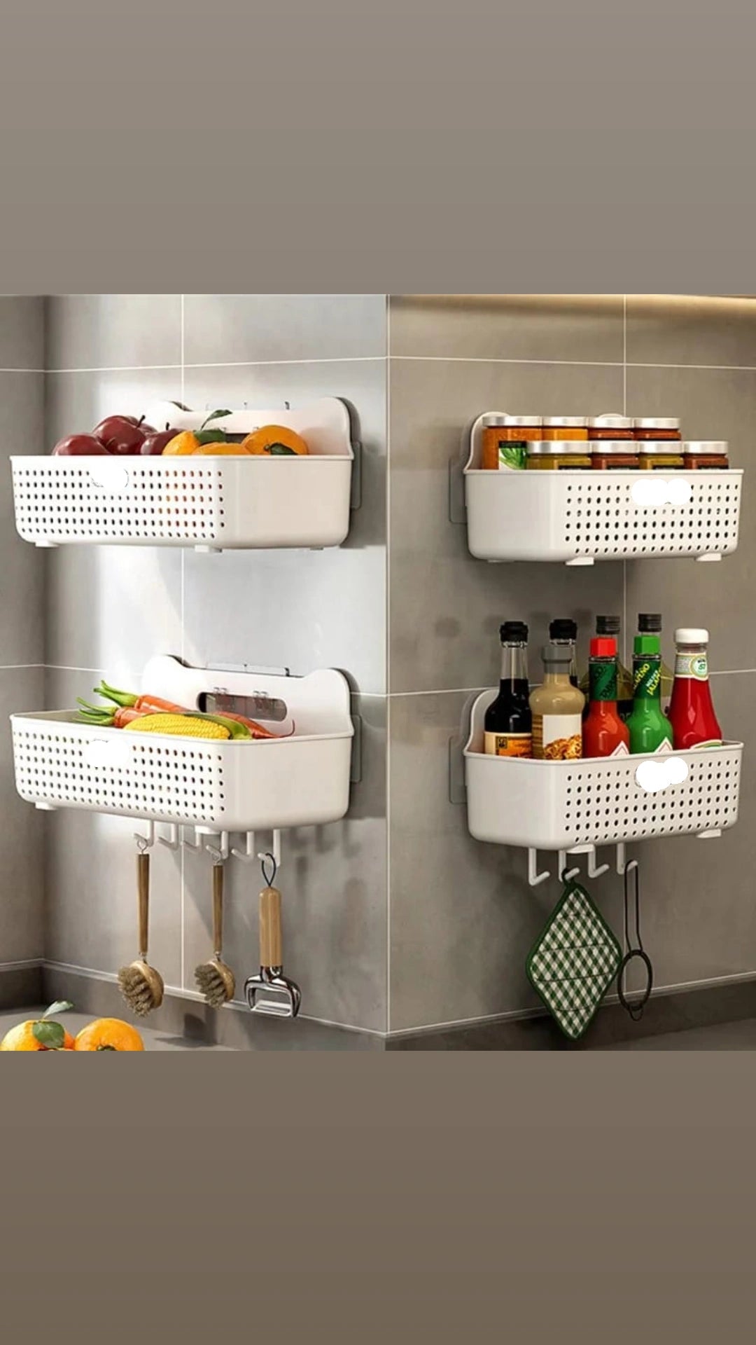 Multipurpose Plastic Kitchen/Bathroom Organizer