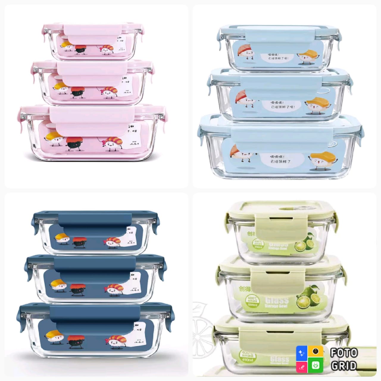 Food Grade Glass Lunch Box