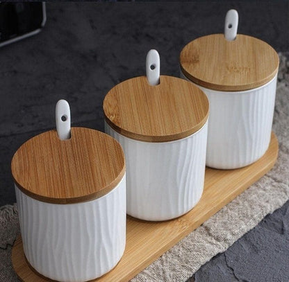 Ceramic Canister Seasoning Jar